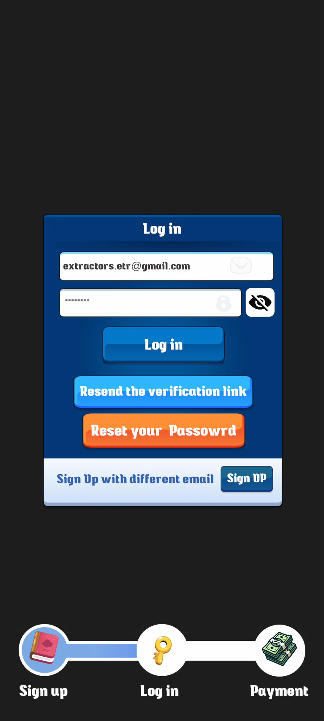 Sign up for an Extractors account