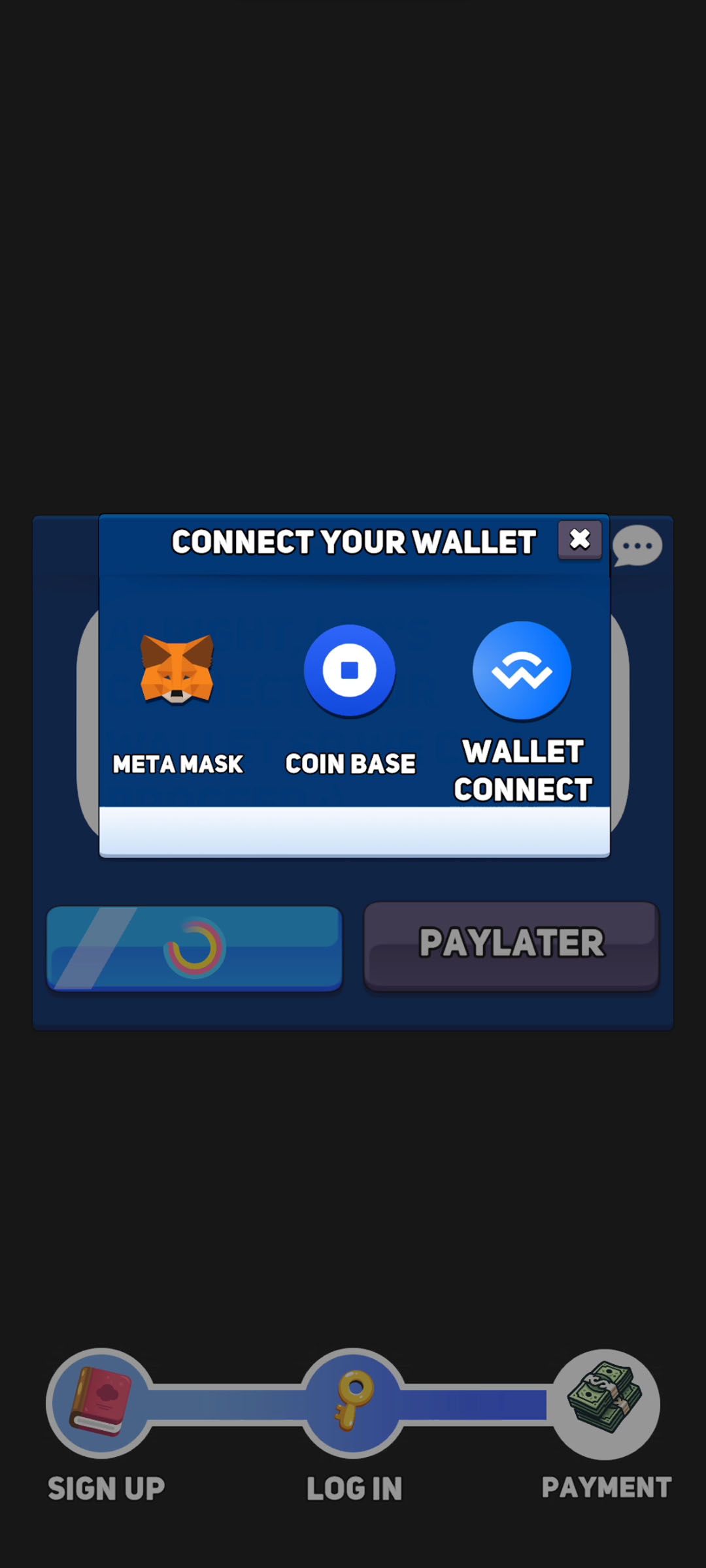 Create account on Extractors tap to earn crypto game